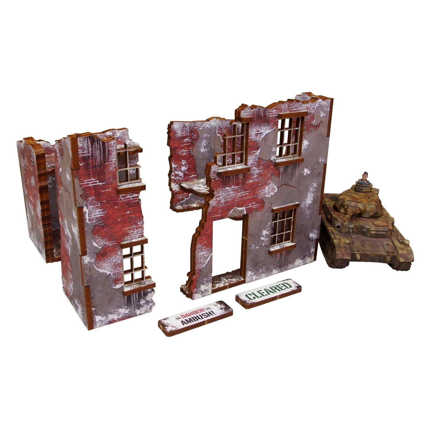 Achtung Panzer!: Pre-Painted WW2 Winter Ruin 2