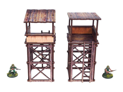 Pre-Painted WW2 Pacific Guard Tower (2)