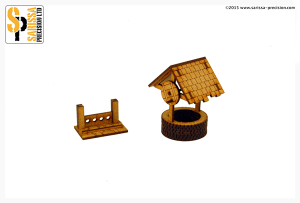Pike & Shotte: English Timber Framed 28mm Well & Stocks #1
