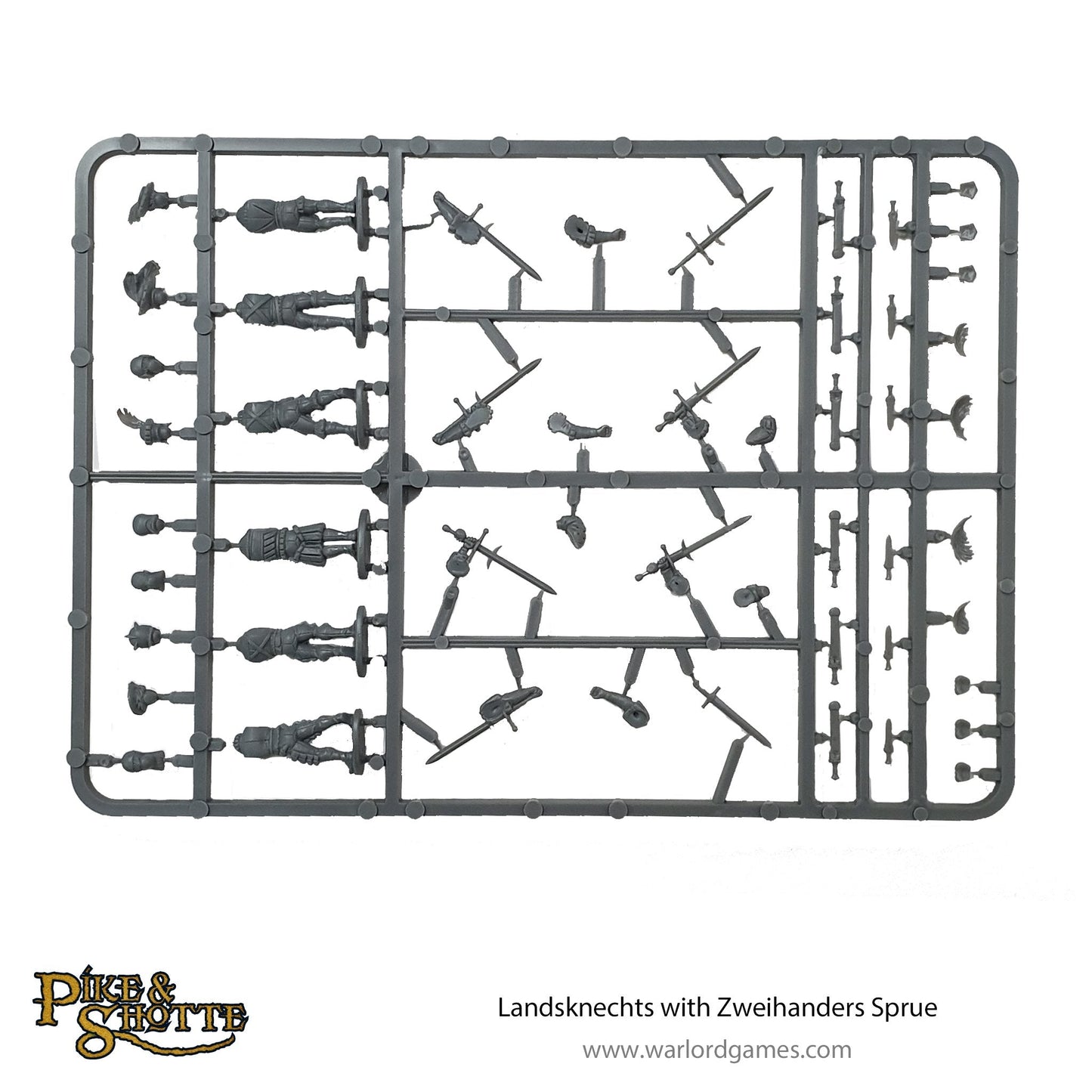 Pike & Shotte: Landsknechts with zweihanders sprue