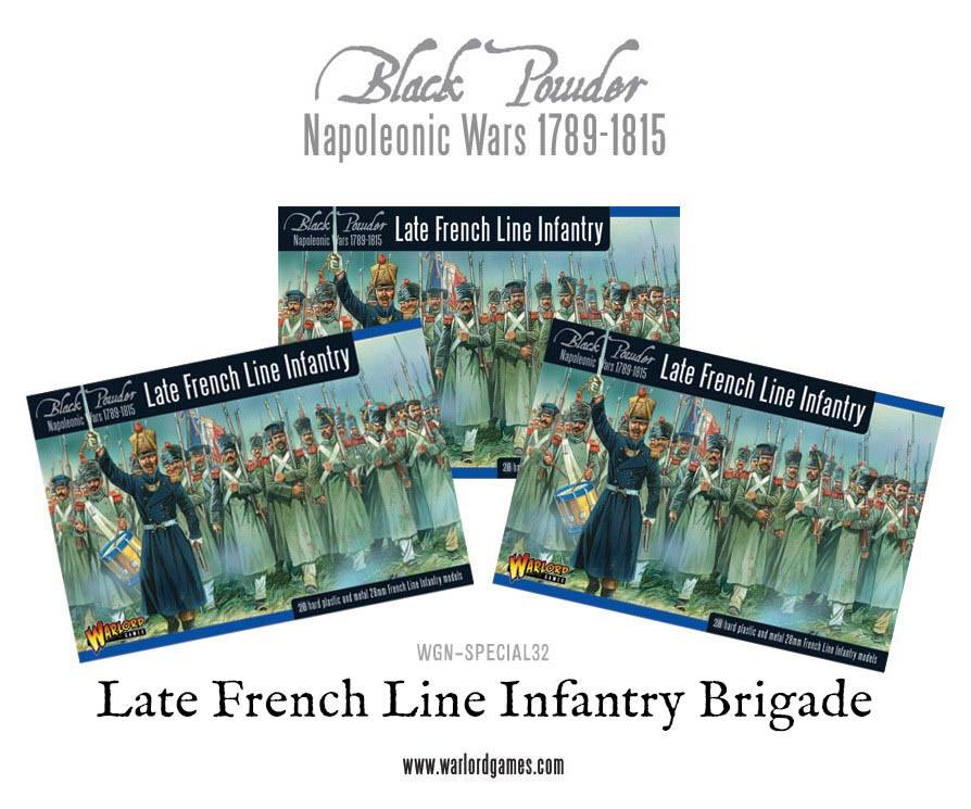Black Powder: French - Napoleonic Late French Line Infantry (1812-1815) Brigade