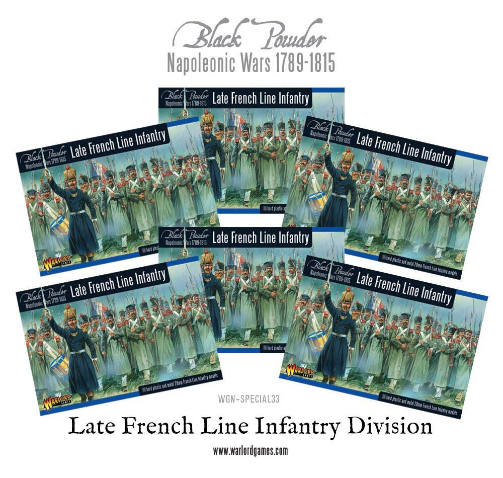 Black Powder: French - Napoleonic Late French Line Infantry (1812-1815) Division