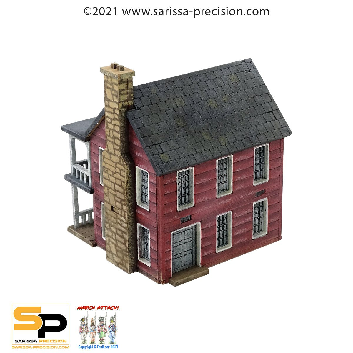 Epic Battles: American Civil War - North American Planked House with Porch & Balcony