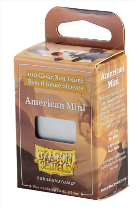 Dragon Shield American Mini Card Sleeves - Clear/Non-Glare - Fits DMH and TCW cards
