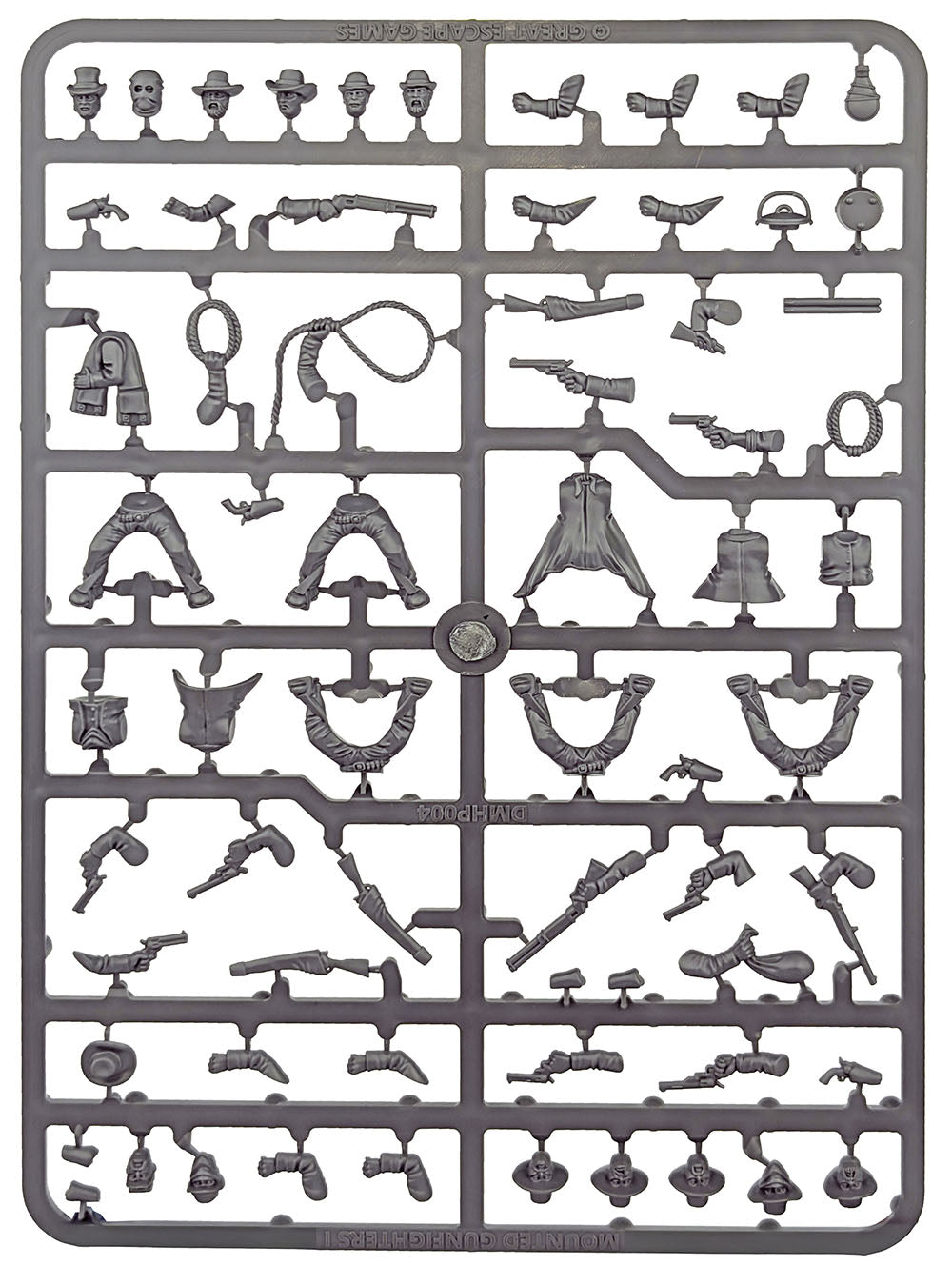Dead Man's Hand Mounted Gunfighters Plastic Boxed Set (Great Escape Games)