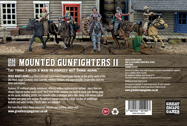 Dead Man's Hand Mounted Gunfighters II: The Ladies (Great Escape Games) Plastic Boxed Set