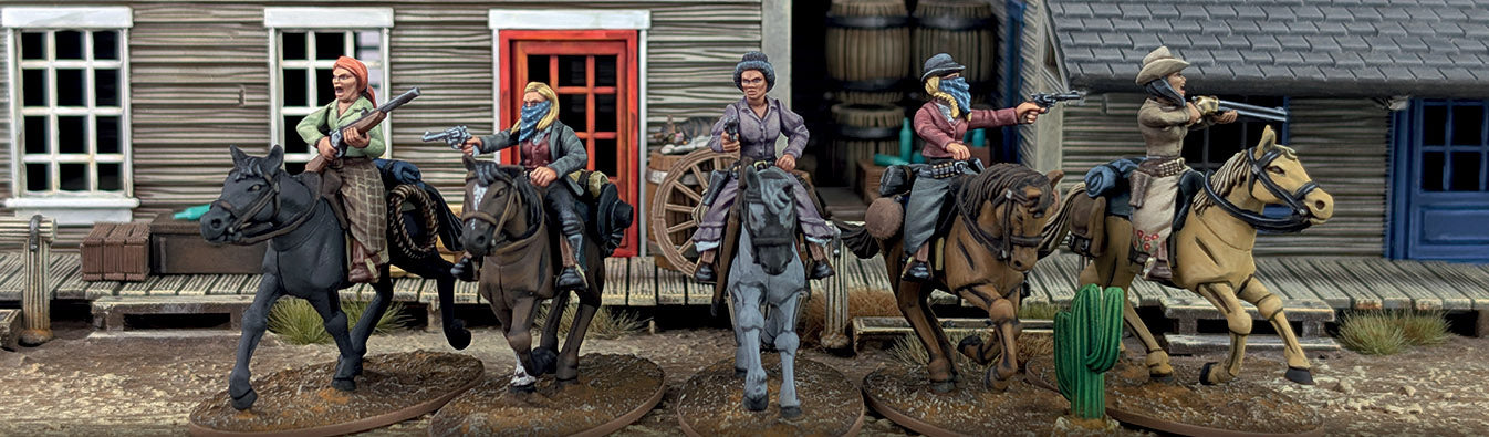 Dead Man's Hand Mounted Gunfighters II: The Ladies (Great Escape Games) Plastic Boxed Set