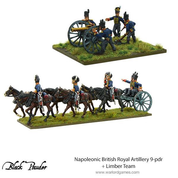 Black Powder: British - Royal Artillery 9-pdr and Limber Team