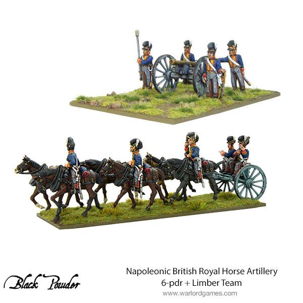 Black Powder: British - Royal Horse Artillery 6-pdr and Limber Team