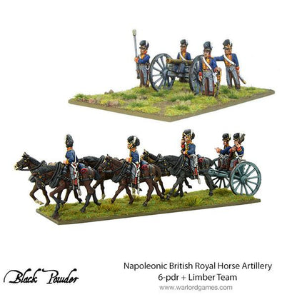 Black Powder: British - Royal Horse Artillery 6-pdr and Limber Team