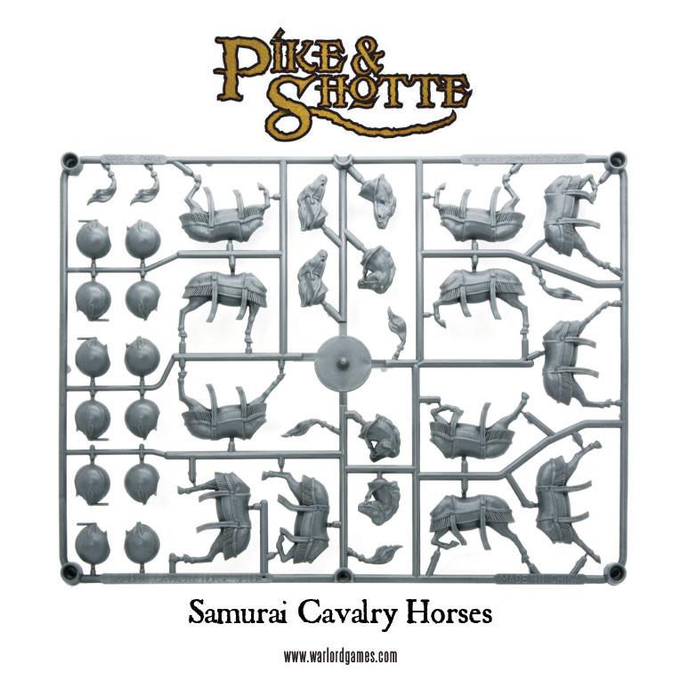 Pike & Shotte: Feudal Japan 1467-1603 - Samurai Cavalry Horses Sprue