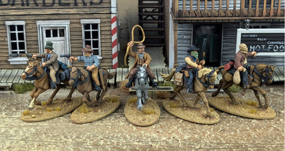 Dead Man's Hand Mounted Gunfighters Plastic Boxed Set (Great Escape Games)