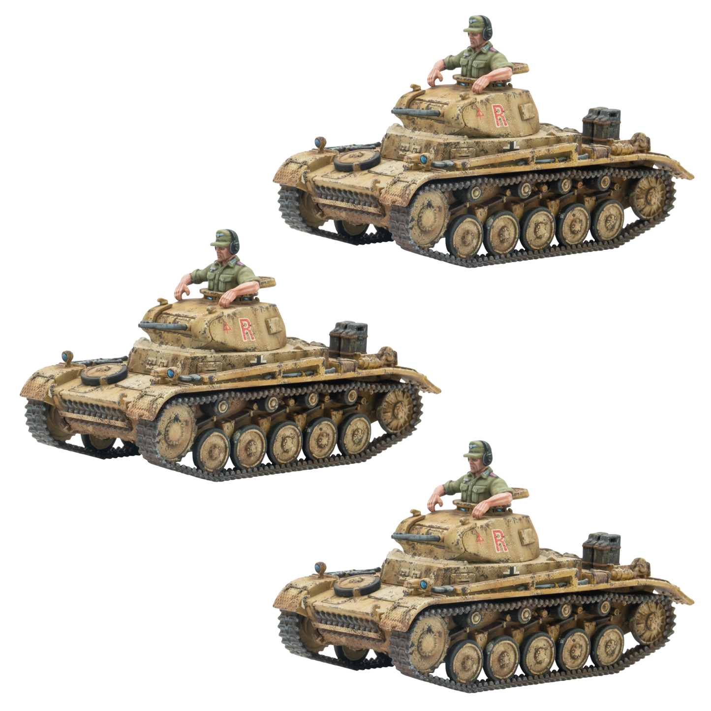 Bolt Action: German - Panzer II platoon bundle