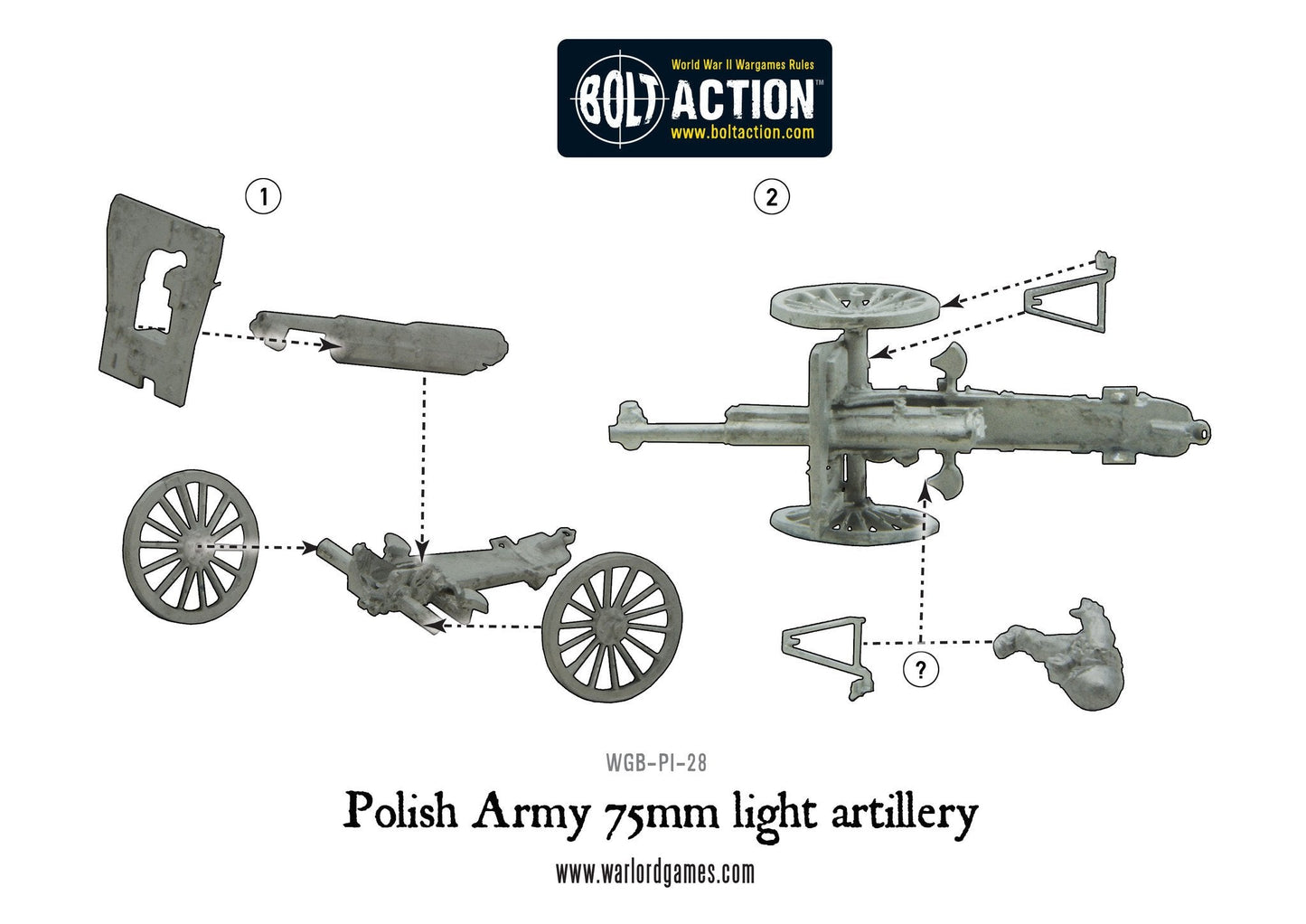 Bolt Action: Polish Army 75mm light artillery