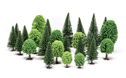 Achtung Panzer!: Mixed Trees (5cm - 14cm) x 20 assorted trees