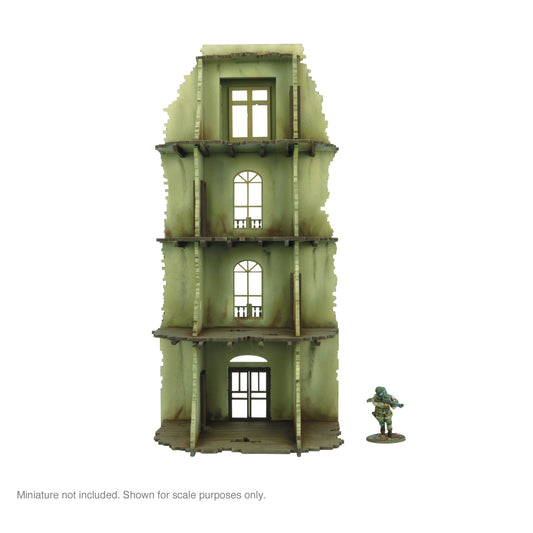City in Ruins - 4 Storey Building Facade (1)