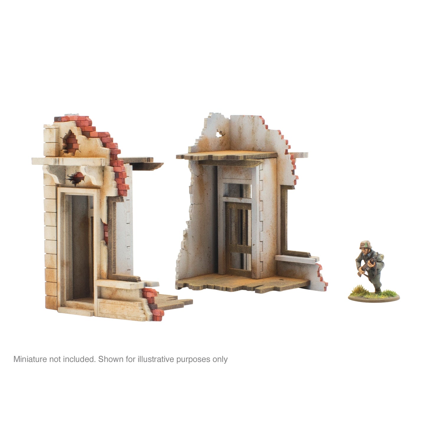 Bolt Action: Pair of Destroyed Building Ends