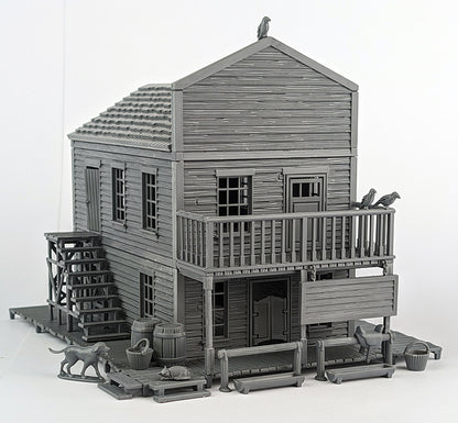 Dead Man's Hand - Aces & Eights Saloon (Two Storey Plastic Building)