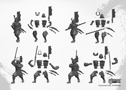 Pike & Shotte: Feudal Japan 1467-1603 - Samurai Infantry Sprue