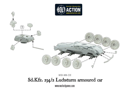 Bolt Action: German - Sd.Kfz 234/2 Luchsturm armoured car