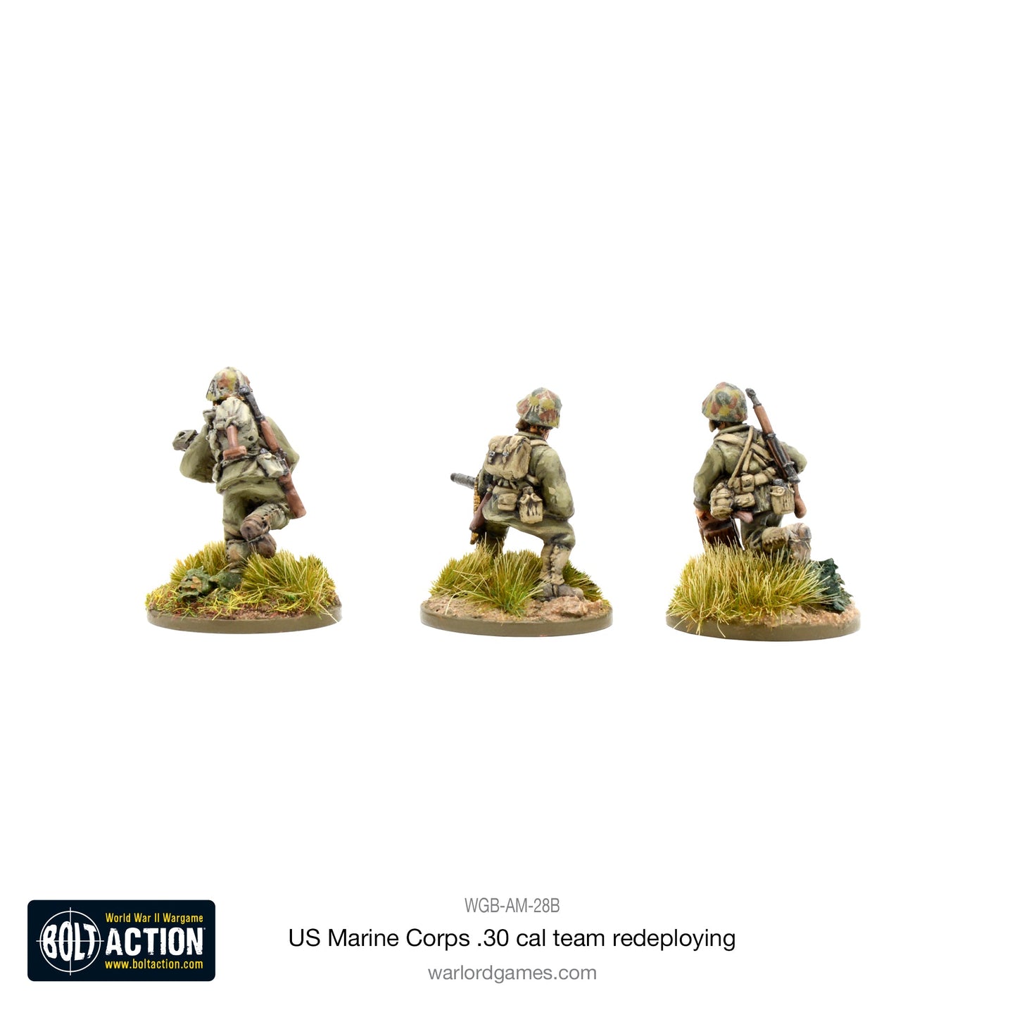 Bolt Action: USA - USMC 30 Cal MMG team redeploying