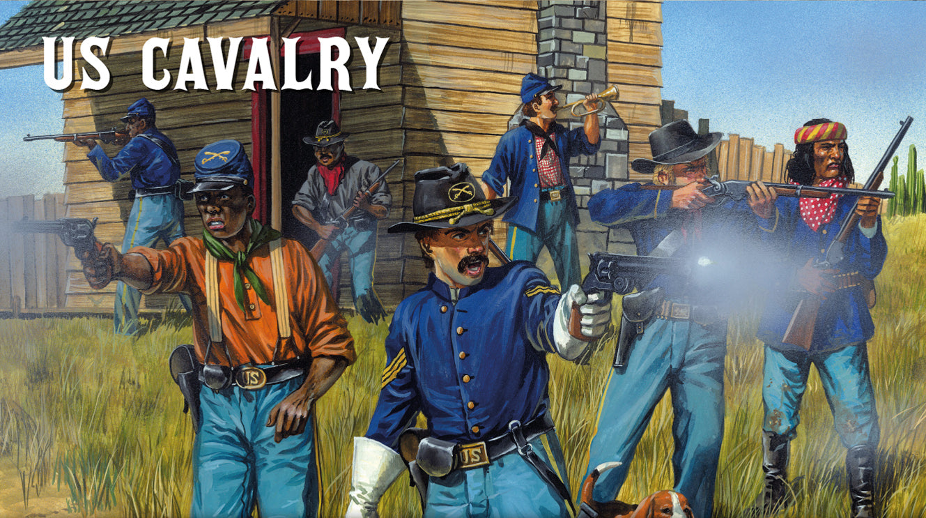 US Cavalry/Buffalo Soldiers Plastic Box Set (Great Escape Games)