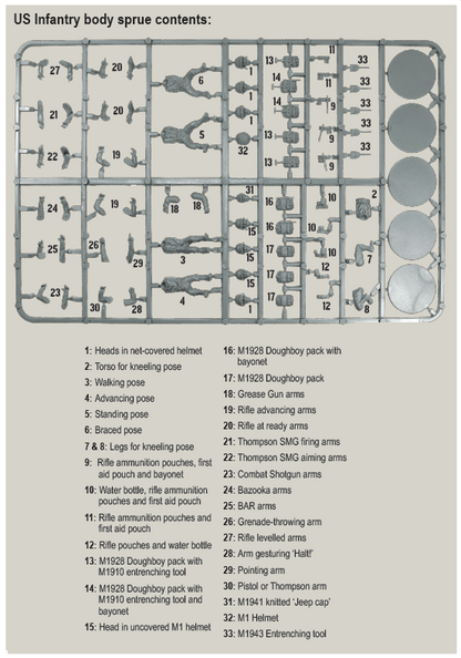 Bolt Action: USA - US Infantry Sprue