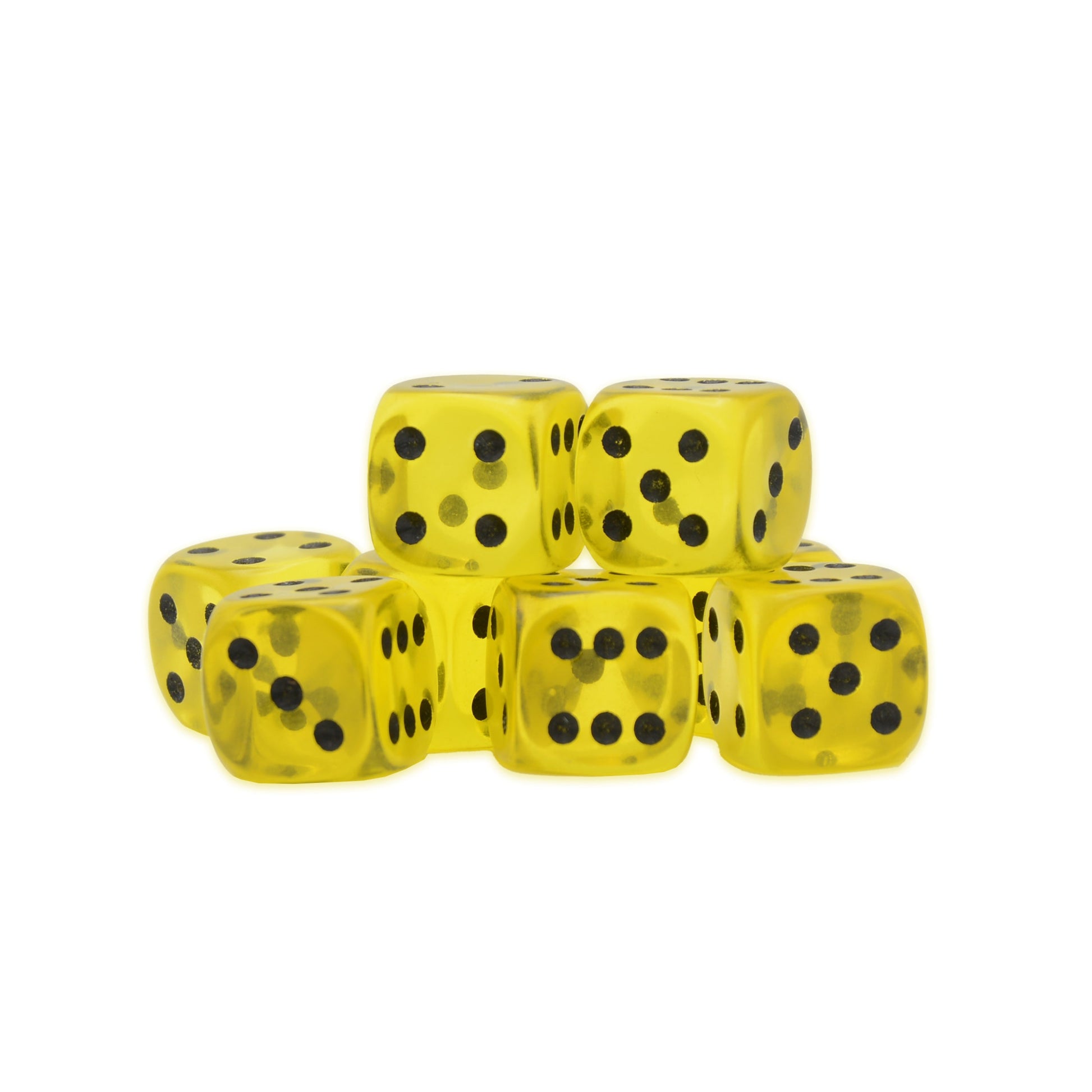 Black Seas: Yellow Citrine D6 Dice
