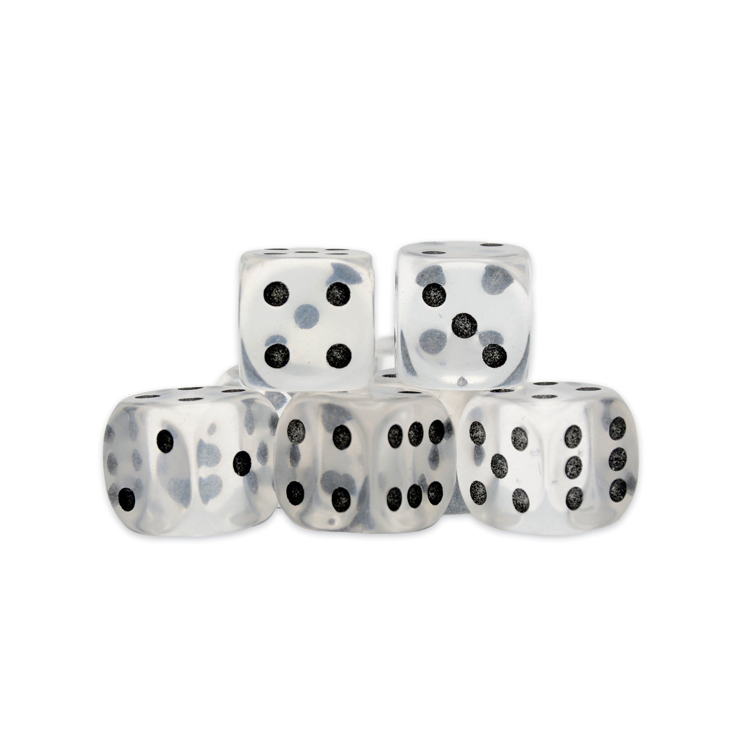 Black Seas: Clear Quartz D6 Dice