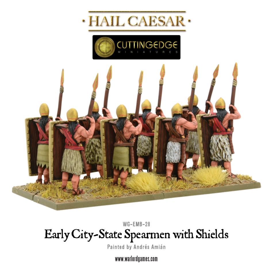 Hail Caesar: Early/Middle Bronze Age - Early City-State Spearmen with shield