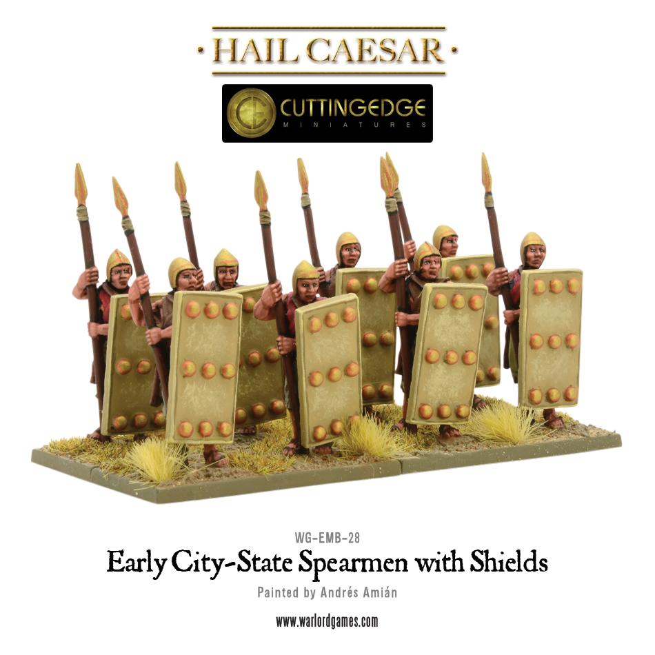 Hail Caesar: Early/Middle Bronze Age - Early City-State Spearmen with shield