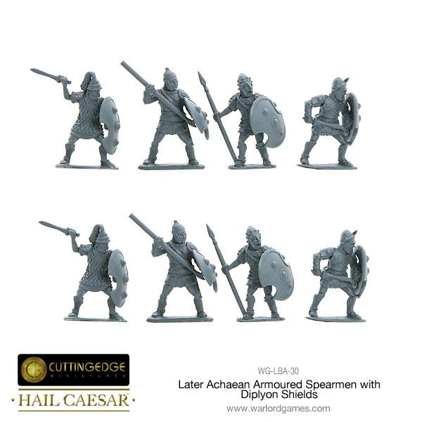 Hail Caesar: Early/Middle Bronze Age - Later Achaean Armoured Spearmen with Diplyon Shield