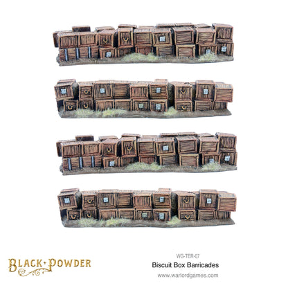 Black Powder: Anglo-Zulu War  Biscuit Box barricade set