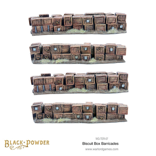 Black Powder: Anglo-Zulu War  Biscuit Box barricade set