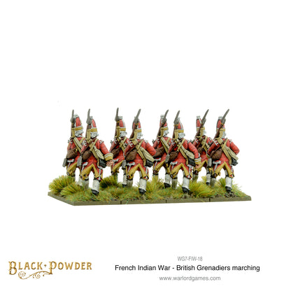 Black Powder: FIW British Grenadiers marching