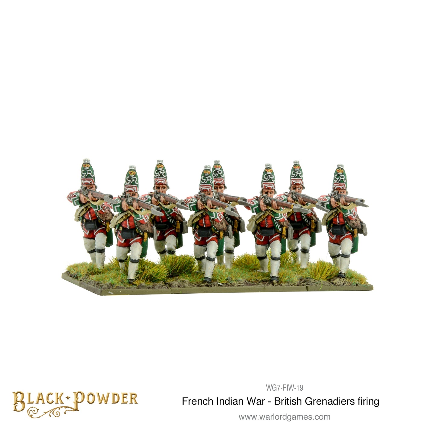 Black Powder: FIW British Grenadiers firing