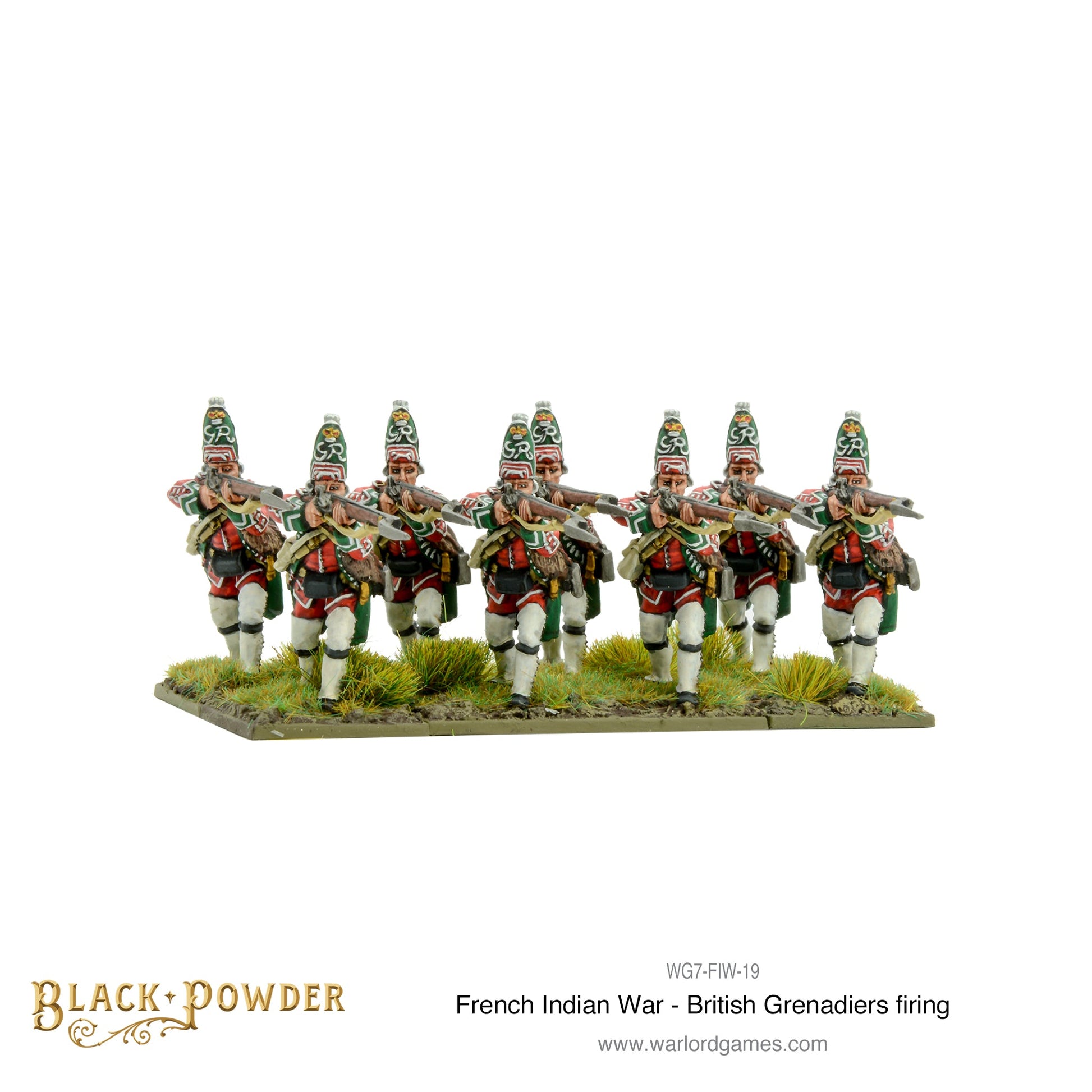 Black Powder: FIW British Grenadiers firing