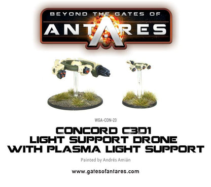 Gates of Antares: Concord - Concord C3D1 Light Support Drone with Plasma Light Support