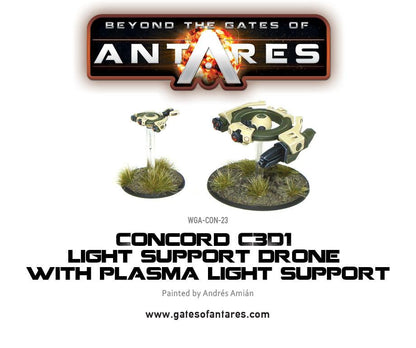 Gates of Antares: Concord - Concord C3D1 Light Support Drone with Plasma Light Support