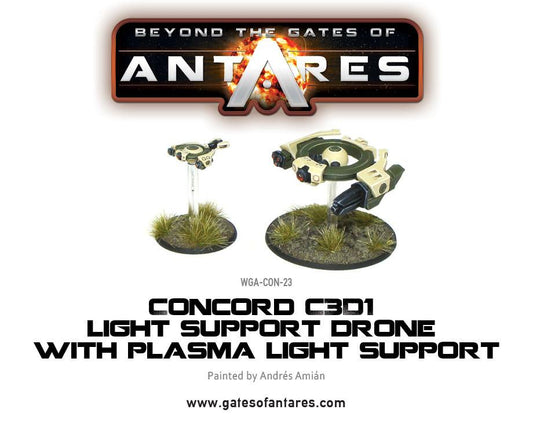 Gates of Antares: Concord - Concord C3D1 Light Support Drone with Plasma Light Support