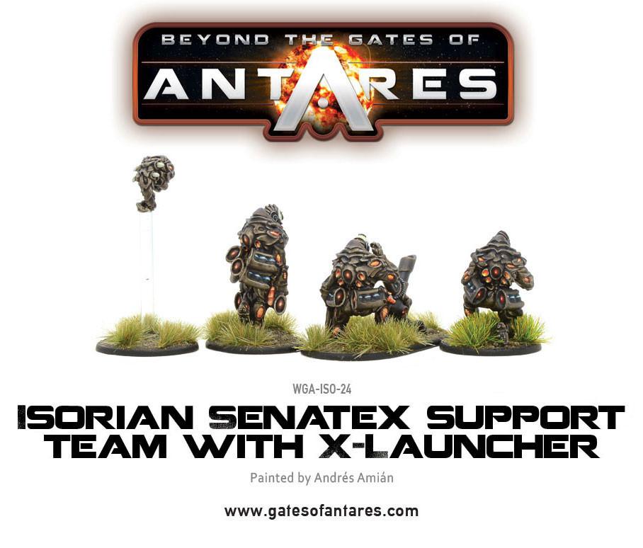 Gates of Antares: Isorian - Isorian Senatex support team with X-Launcher