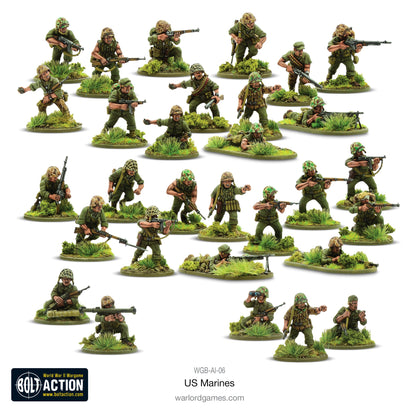 Bolt Action: USA - US Marines Platoon plastic box set