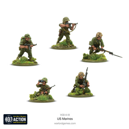 Bolt Action: USA - US Marines Platoon plastic box set