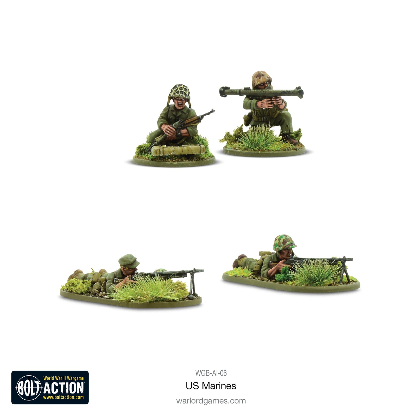 Bolt Action: USA - US Marines Platoon plastic box set