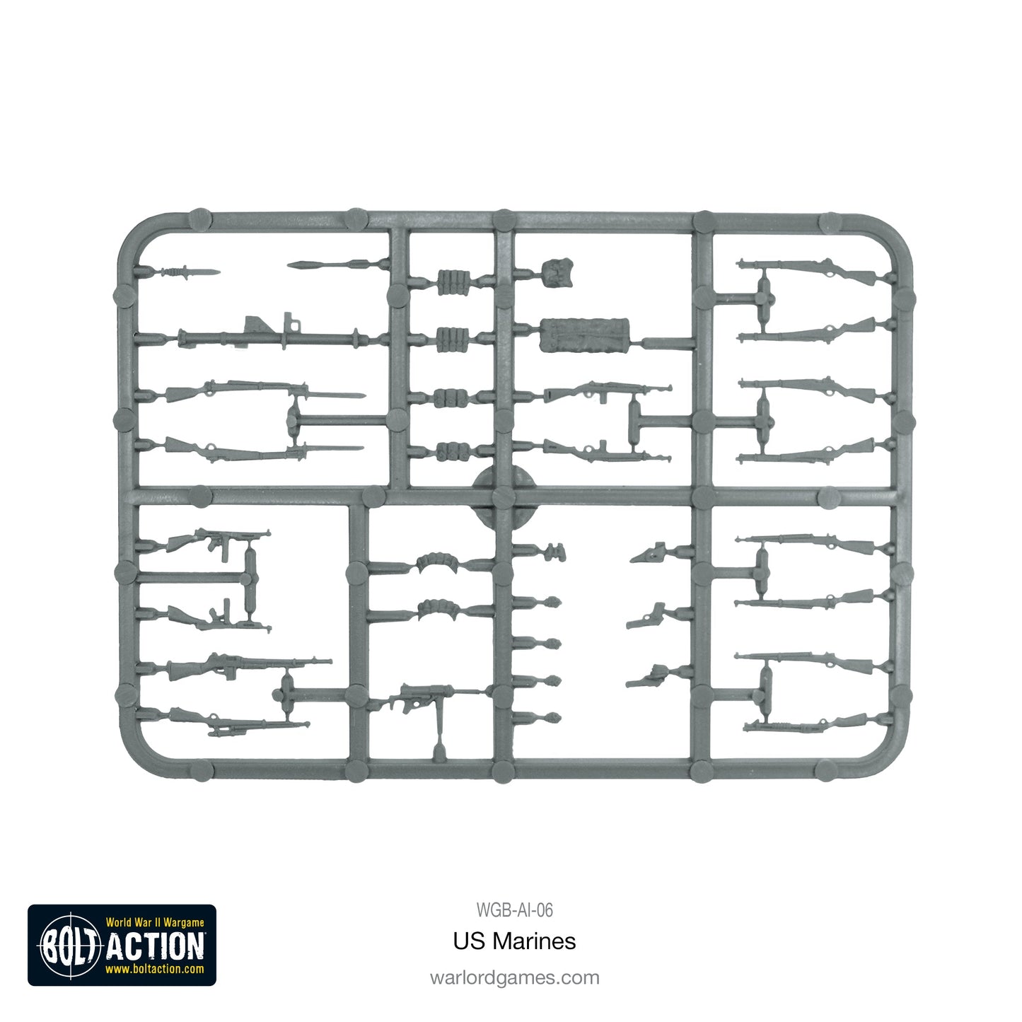 Bolt Action: USA - US Marines Platoon plastic box set