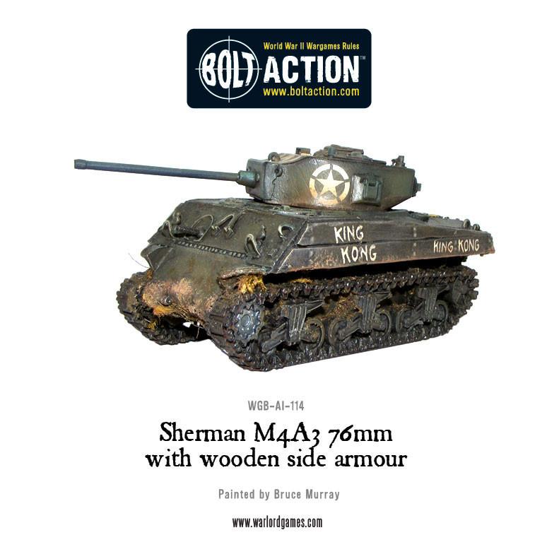 Achtung Panzer!: US Tanks - Sherman M4A3 (76mm) with wooden armour