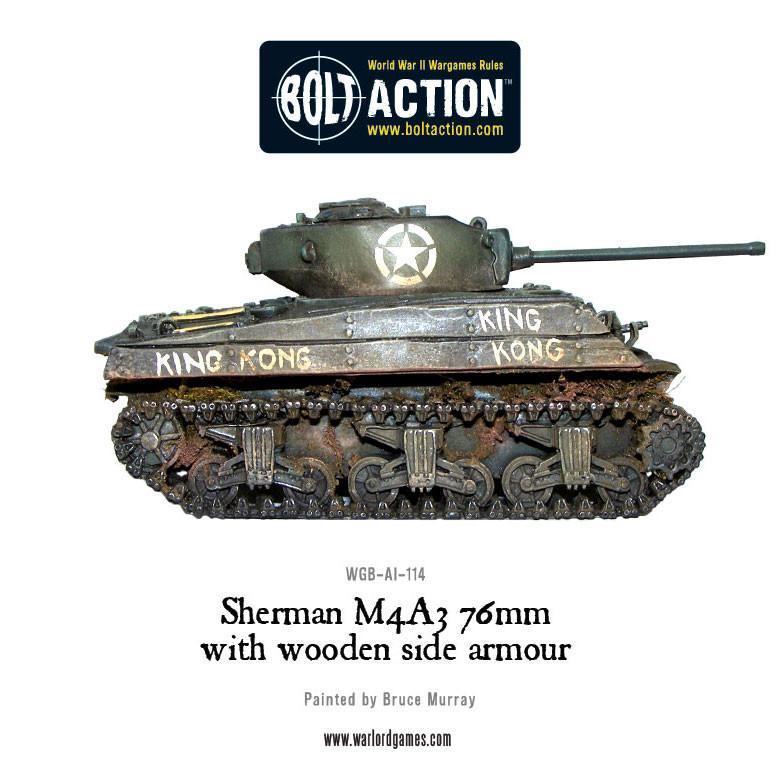 Achtung Panzer!: US Tanks - Sherman M4A3 (76mm) with wooden armour