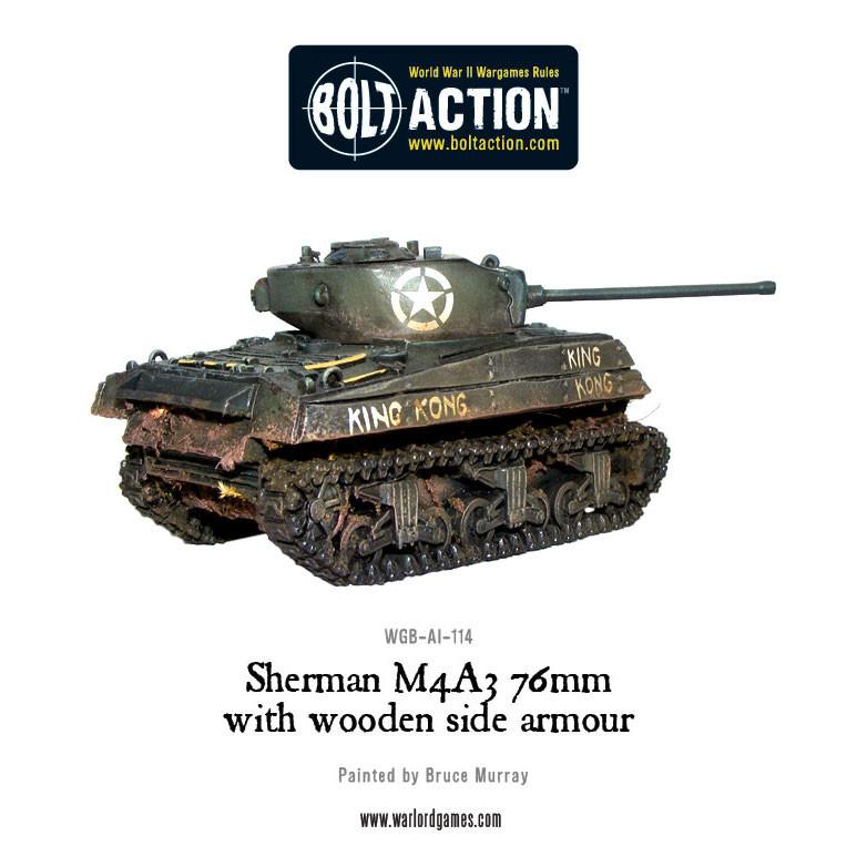 Achtung Panzer!: US Tanks - Sherman M4A3 (76mm) with wooden armour
