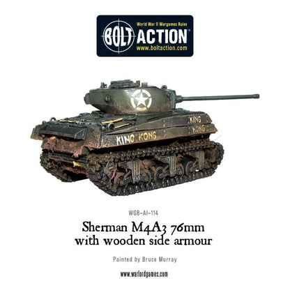 Achtung Panzer!: US Tanks - Sherman M4A3 (76mm) with wooden armour