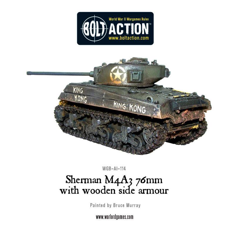 Achtung Panzer!: US Tanks - Sherman M4A3 (76mm) with wooden armour
